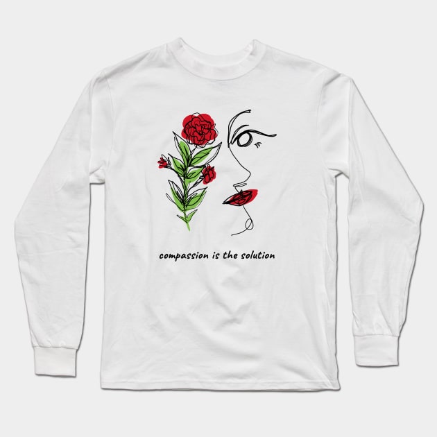 compassion Long Sleeve T-Shirt by Ghaida Shop